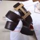 Perfect Replica Hermes Maroon Leather Belt With Diamonds Gold Buckle (4)_th.jpg